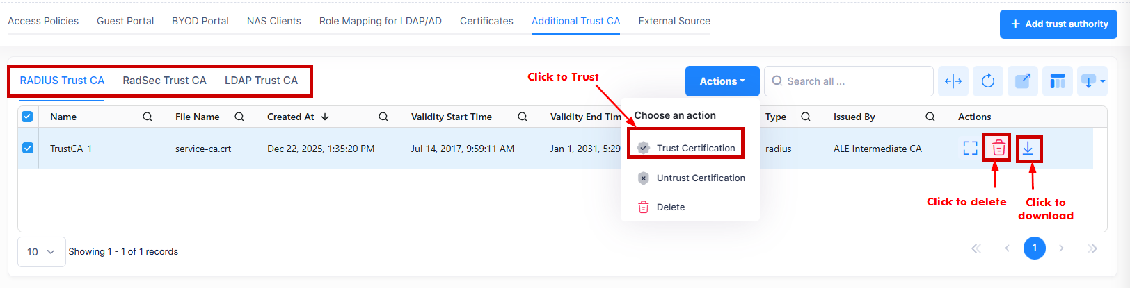 Add a trust auth. OVC 10.5.2-20260120-164925.png